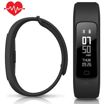 Fitness Tracker w/ Heart Rate Monitor Blood Pressure IP68 Waterproof Activity Tracker Smart Wristband Pedometer for Women Men