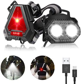 Running Lights for Runners, Updated USB Rechargeable 90° Adjustable