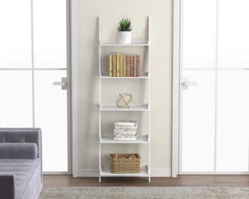 Safdie & Co. Wall Shelf White 5 Tier With Borders
