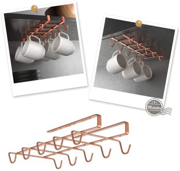 Undershelf Mug Holder, 14 x 28 x 6 cm