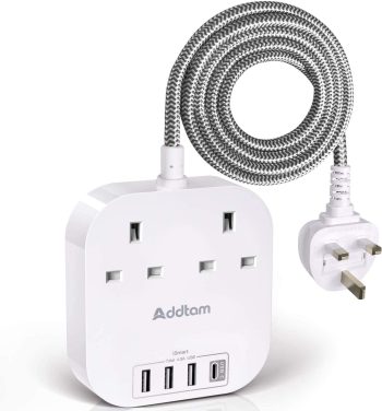 Extension Lead with USB C Ports