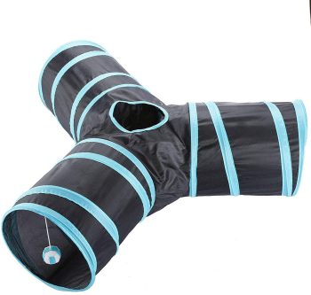 Cat Pet Toys with Peek Hole and Toy Ball for Cat